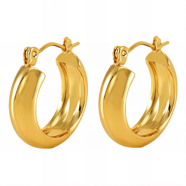Bella Thick Hoops Oorbellen