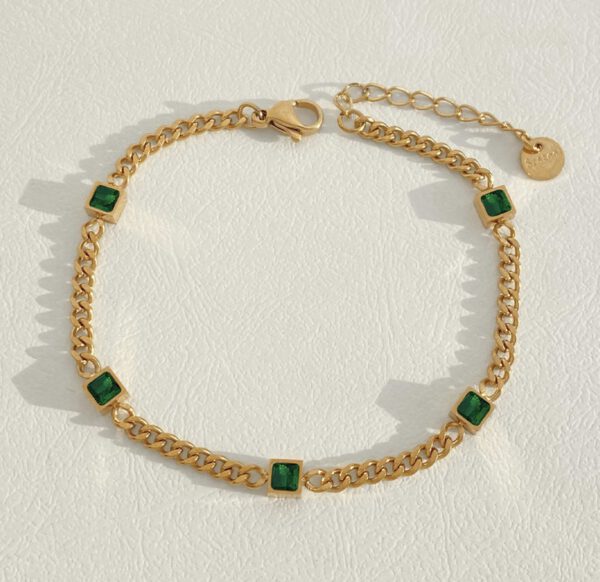 Green gold armband